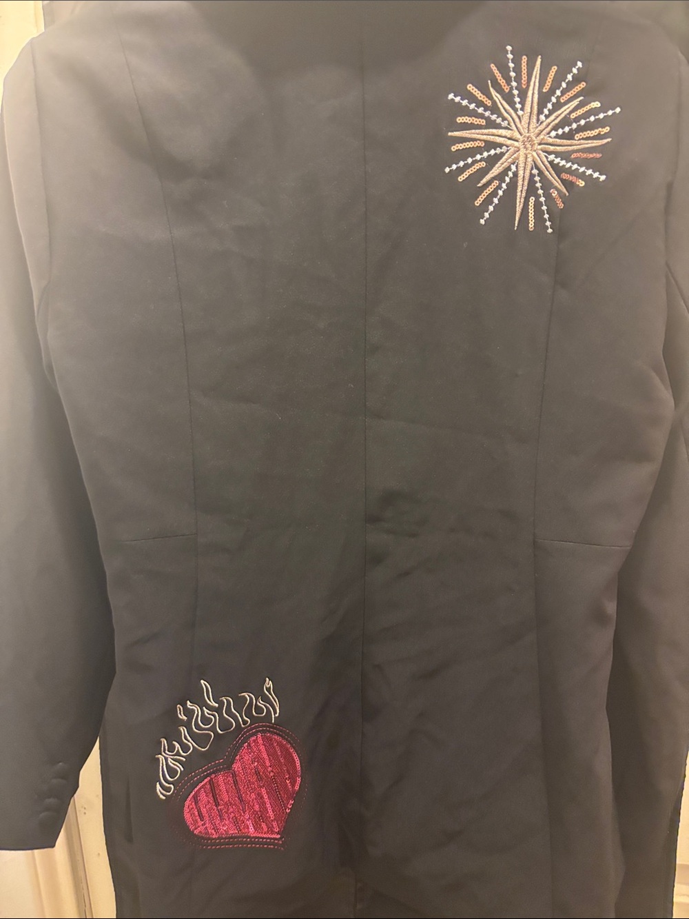 torrid Black Embroidered Shawl Collar Blazer - Picture 5 of 5